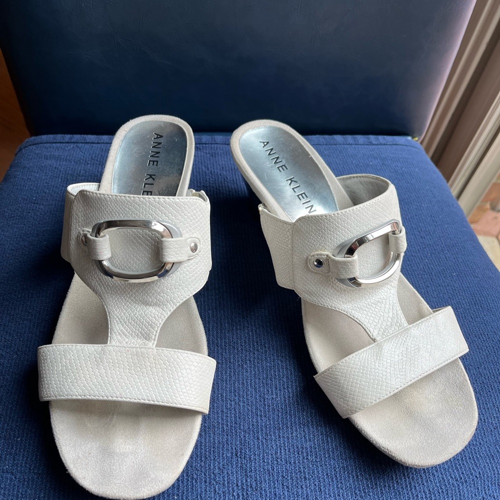 Anne Klein Women's White Sandals